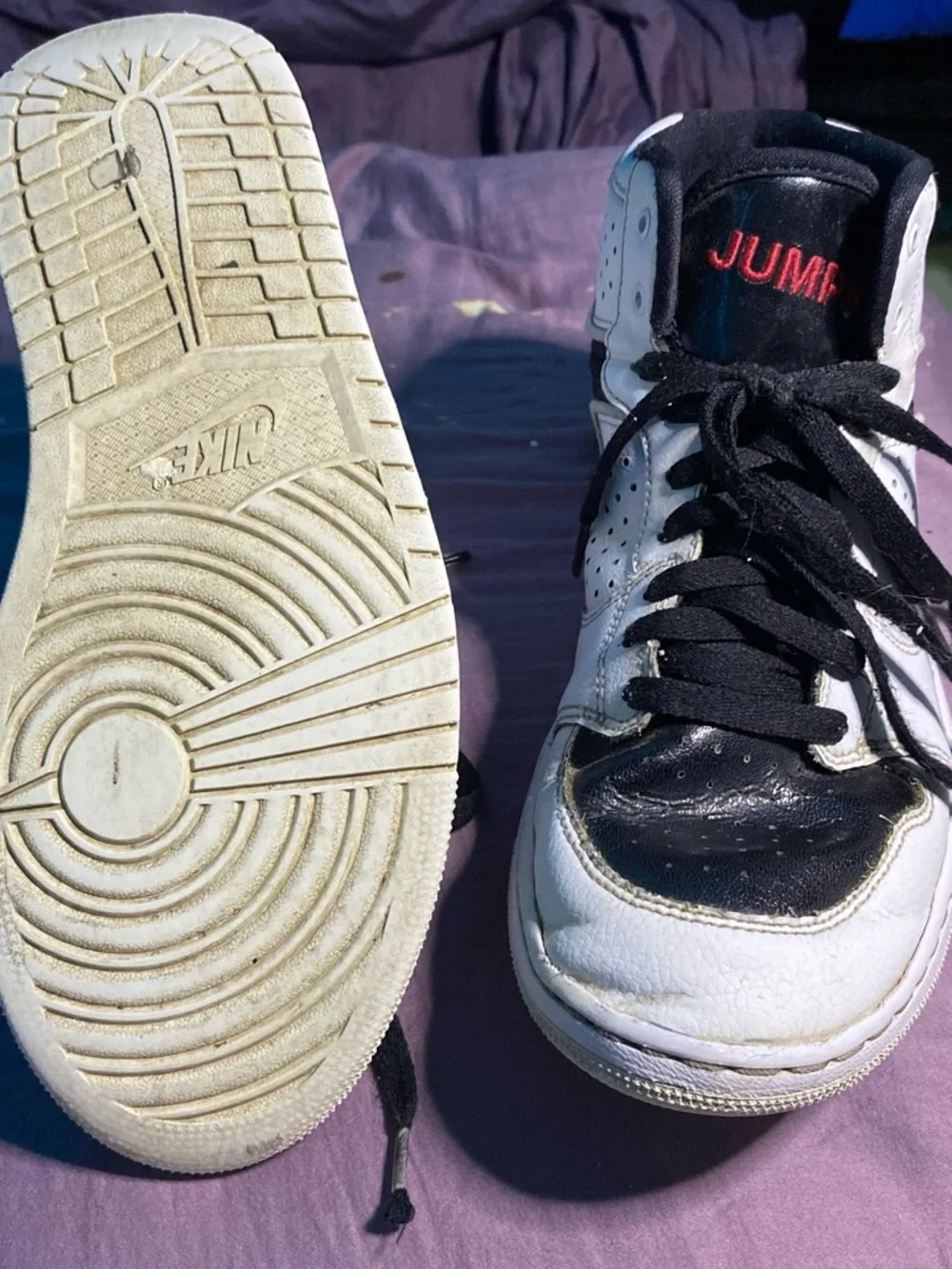 Jordan Access jumpman Men's Black and White High-Top Sneakers